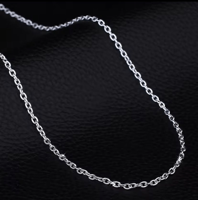 Schakel halsketting 925 sterling zilver