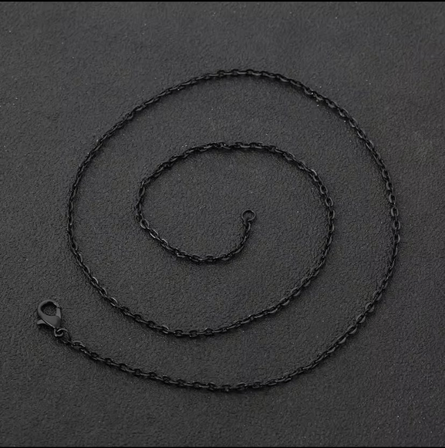 Halsketting met platte kabel 